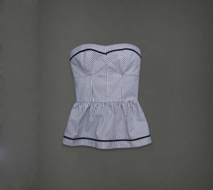 Abercrombie Fitch Mujeres Strapless Corto Vestido AF8817